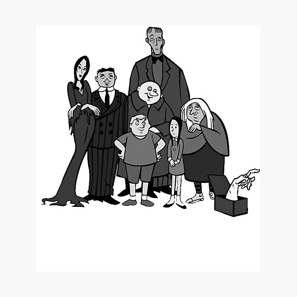 Item preview, Gomez Addams Halloween Spooky Fictitious Structure Leader Family Love The Addams Family Bw Cute Grap designed and sold by GomezAddamSmith.