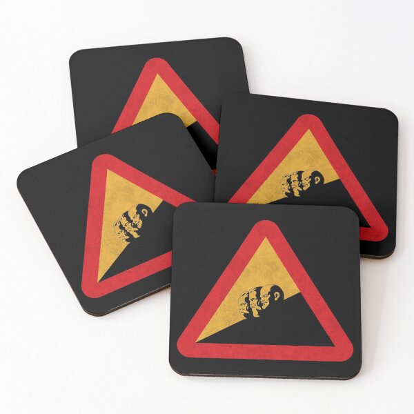 Item preview, CAUTION LEFT SLIP WARNING SIGN (Grunge Aesthetic) // #linksrutsch // Funny Sign Design designed and sold by ONLY-E-DE.