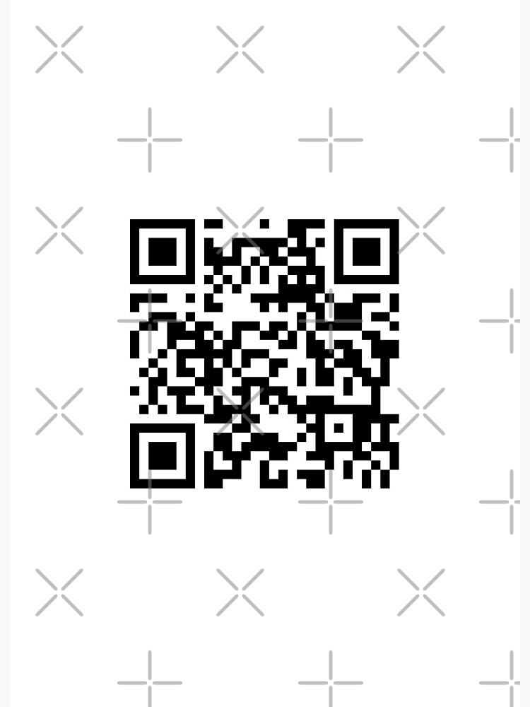 Rickroll qr Please scan for directions joke meme iPad Case & Skin for Sale  by Captain-Jackson