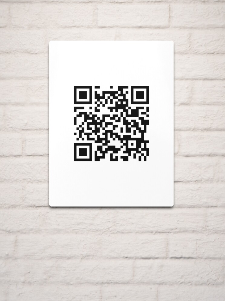 Rickroll qr Please scan for directions joke meme Photographic Print for  Sale by Captain-Jackson