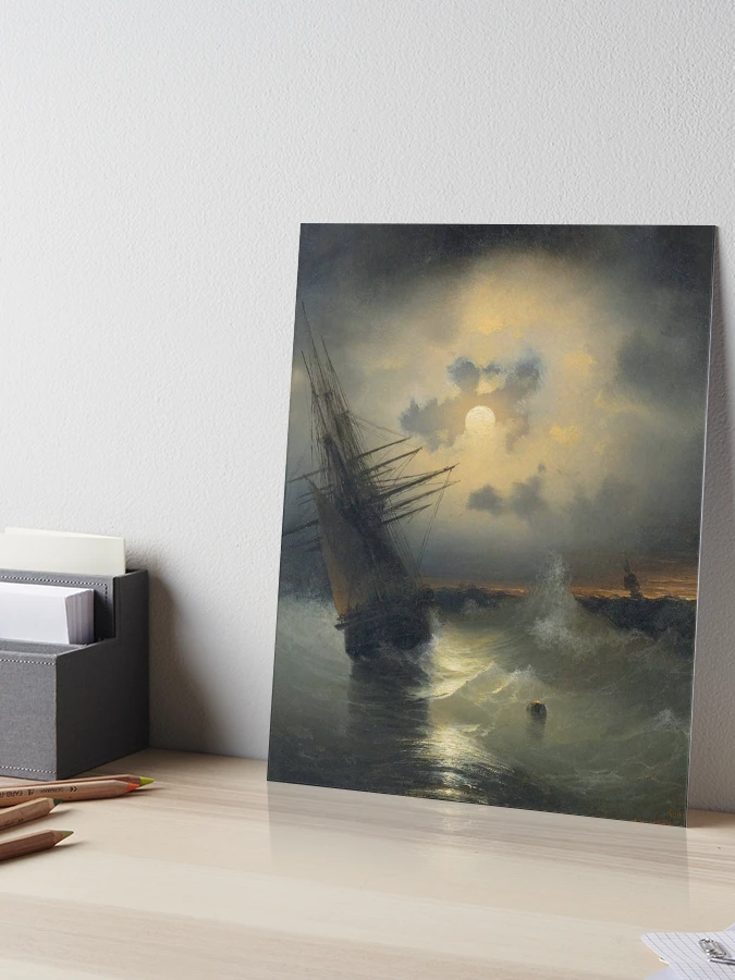Ivan Aivazovsky (1817 - 1900): A Sailing Ship on a High Sea