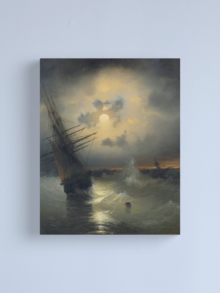 Buying ARTCANVAS Sailing Ship in Moonlight Canvas Art Print by Ivan Aivazovsky