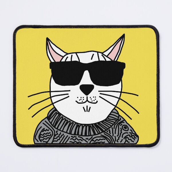 Item preview, Kitty Cat Beatnik designed and sold by ellenhenry.