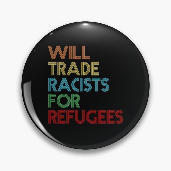 Item preview, Vintage T-ShirtWill Trade Racists For Refugees  designed and sold by Hellenbeautiful.