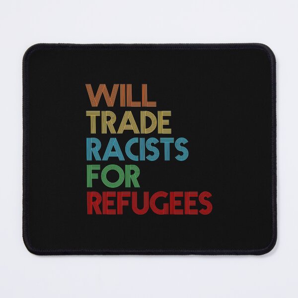 Item preview, Vintage T-ShirtWill Trade Racists For Refugees  designed and sold by Hellenbeautiful.