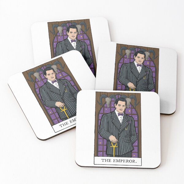 Item preview, Gomez Addams Halloween Spooky Fictitious Structure Leader Family Love The Emperor Tarot Card Retro V designed and sold by GomezAddamSmith.