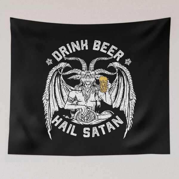 Artikelvorschau, Bier trinken Hail Satan trinken Mantel entworfen und verkauft von XASTY.