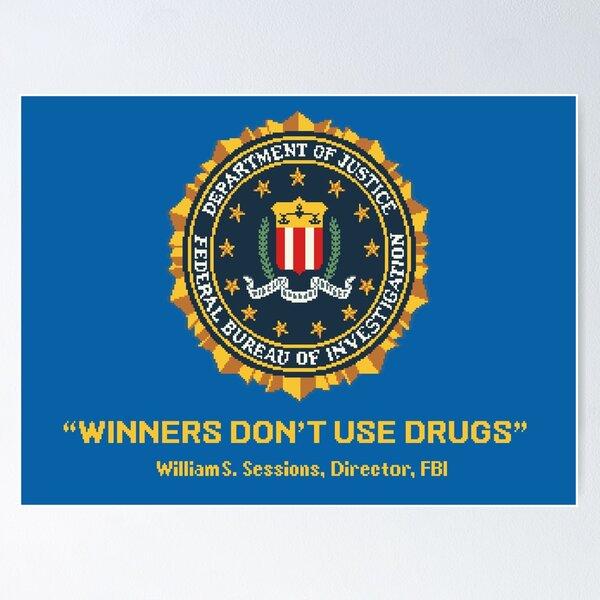 Artikel-Vorschau von Winners Dont Use Drugs, designt und verkauft von Retro-Freak.