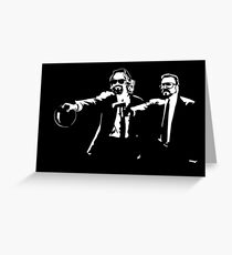 Lebowski Pulp Fiction Greeting Card