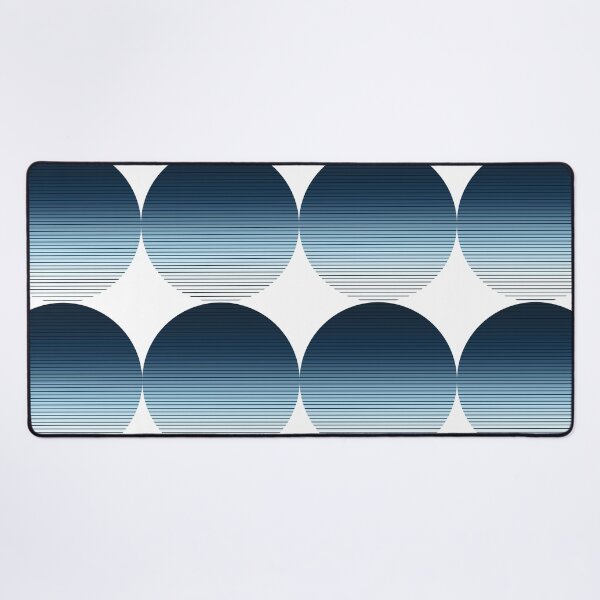 Item preview, Blue Modern Abstract Stripes Pattern designed and sold by bubblyshades.
