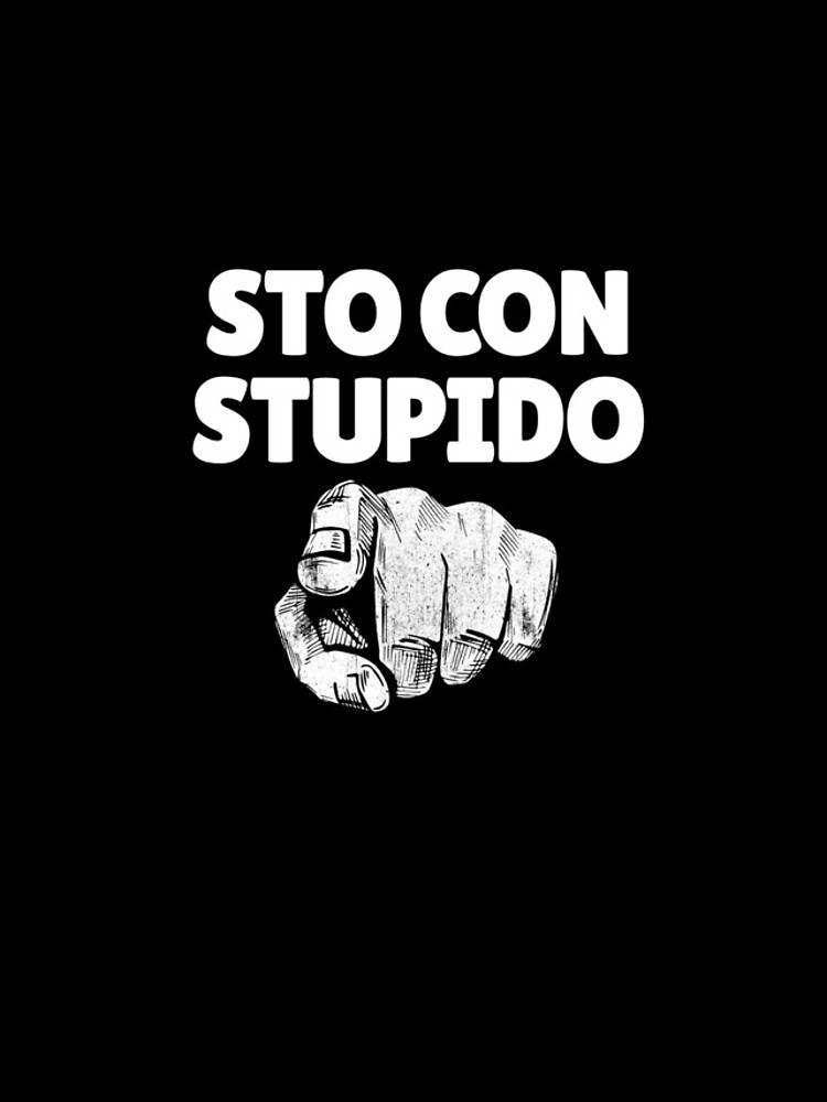 Aperçu 4 sur 4. Coque iPhone avec l'œuvre Sto Con Stupido Italian Finger At You Funny You're Stupid Gear créée et vendue par DynamicDesign.