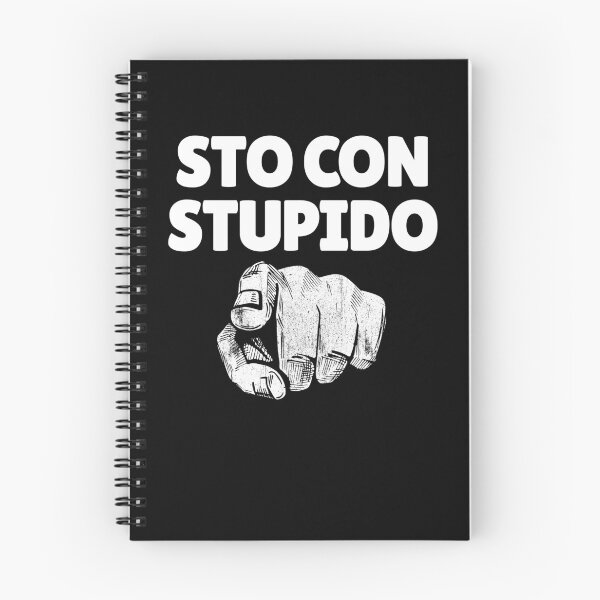 Item preview, Sto Con Stupido Italian Finger At You Funny You're Stupid Gear designed and sold by DynamicDesign.