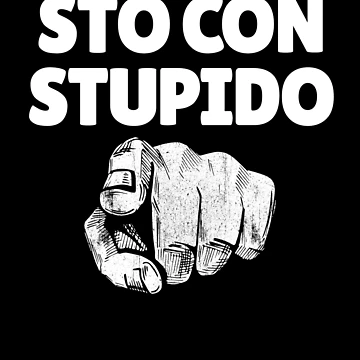 Imagen de la obra Sto Con Stupido Italian Finger At You Funny You're Stupid Gear de DynamicDesign