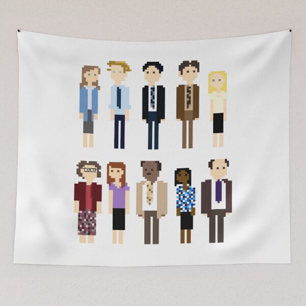 Item preview, Office Pixel Cast - 10 - Vertical Pattern designed and sold by erialeduab.
