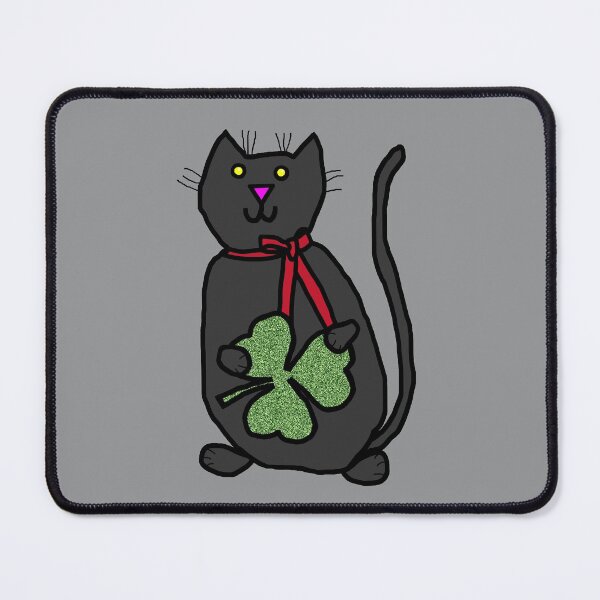 Item preview, Cat Holding Shamrock designed and sold by ellenhenry.