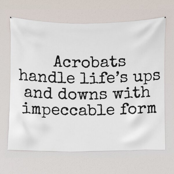 Item preview, Acrobats handle life's ups and downs with impeccable form designed and sold by MuggyandMo.
