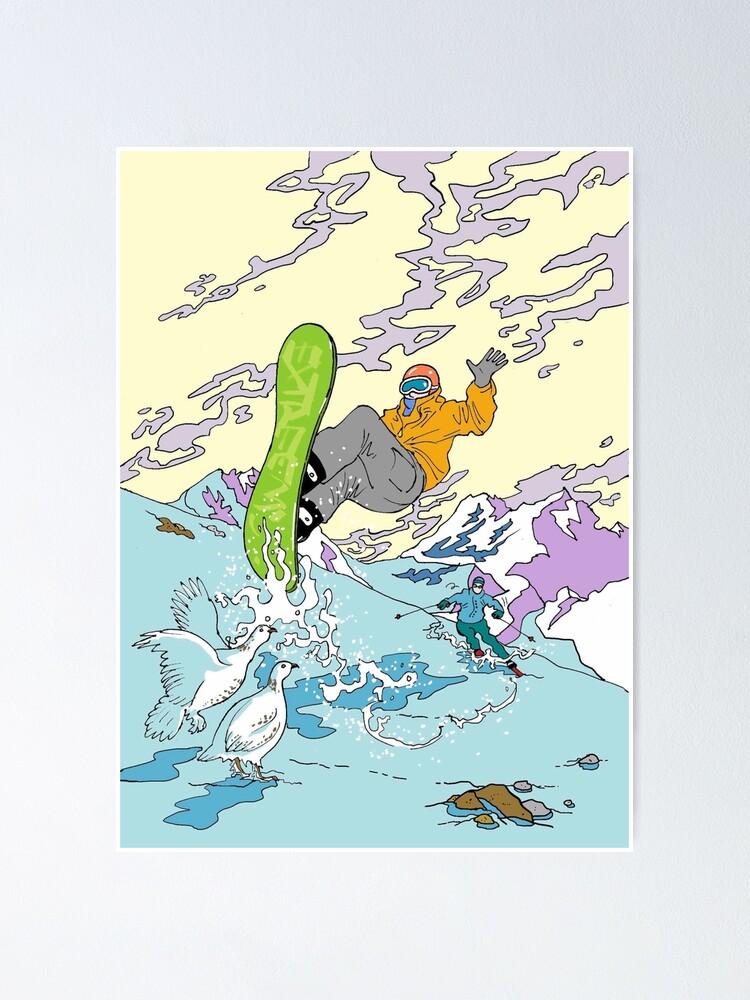 Alternate view of Snowboarding Poster