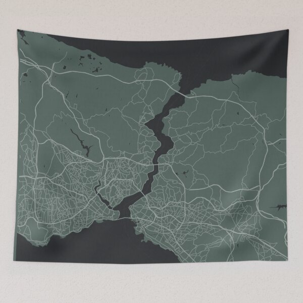 Item preview, İstanbul Turkey Map designed and sold by mertcanglz.