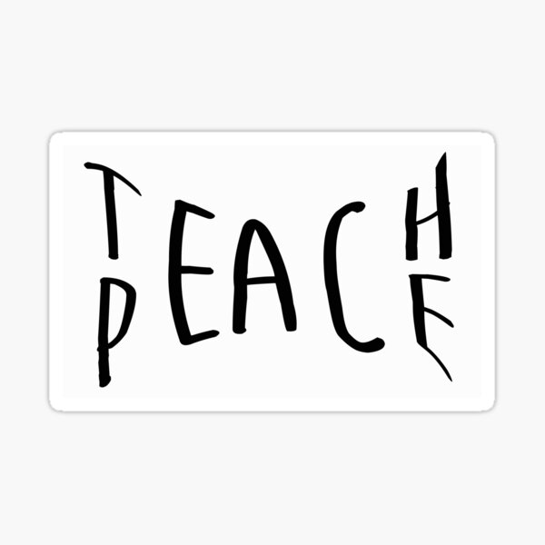 Teach Peace Design  Etsy