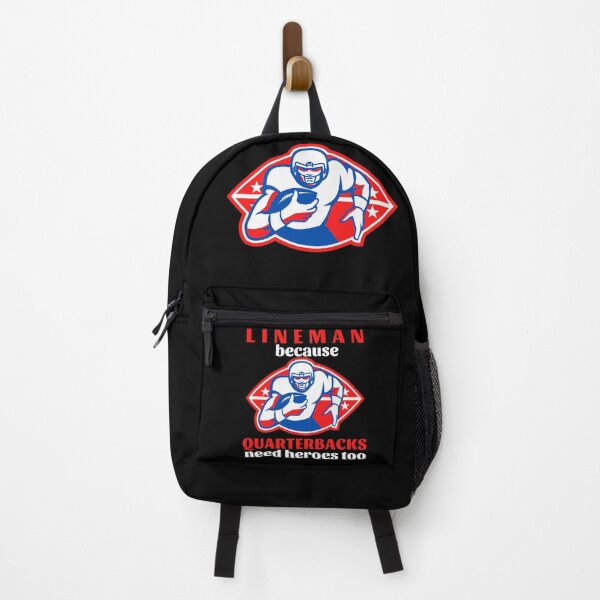 Item preview, Lineman Because Quarterbacks Need Heroes Too (Red Text) - American Football designed and sold by CaitU.