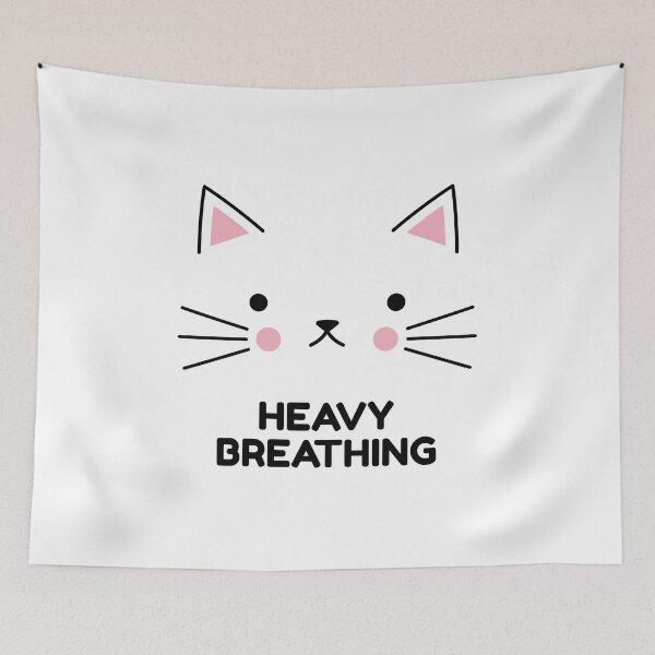 Item preview, Heavy Breathing Cat designed and sold by oneademones.