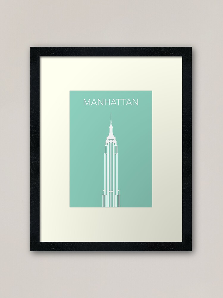 Alternate view of Manhattan Framed Art Print