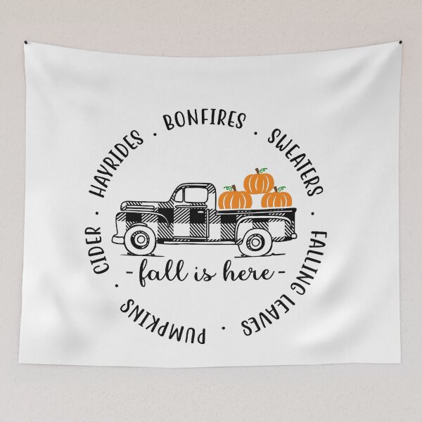 Item preview, Fall is here, hayrides, bonfires, sweaters, falling leaves, pumpkins, cider - Fall mama designed and sold by Designs Of all kinds.