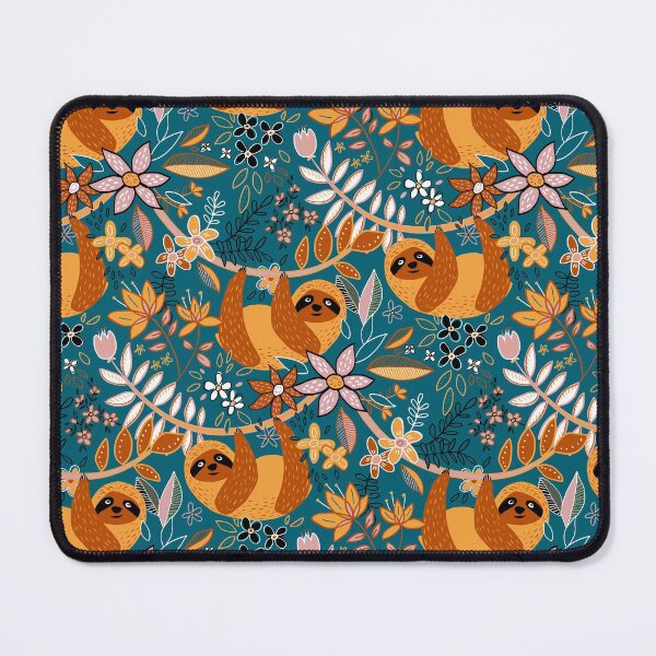 Item preview, Happy Boho Sloth Floral  designed and sold by micklyn.