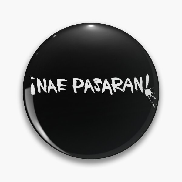 Item preview, Nae Pasaran logo (white) designed and sold by Debasers Filums.