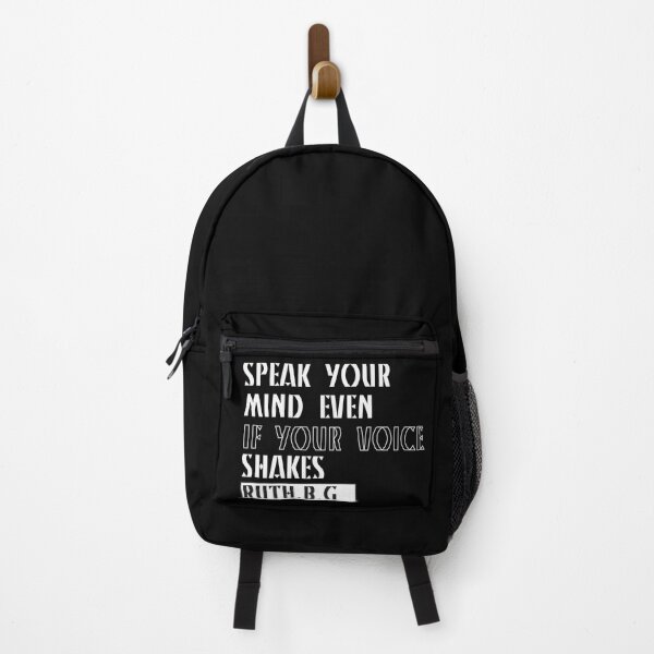 Item preview, Ruth Bader Ginsburg Speak Your Mind Even If Your Voice ShakesText Retro designed and sold by Waleedabbasltd.