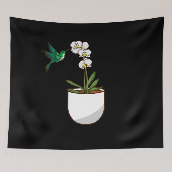 Item preview, Hummingbird Orchid Flower Gift Women Bird Plants Orchid designed and sold by DSWShirts.