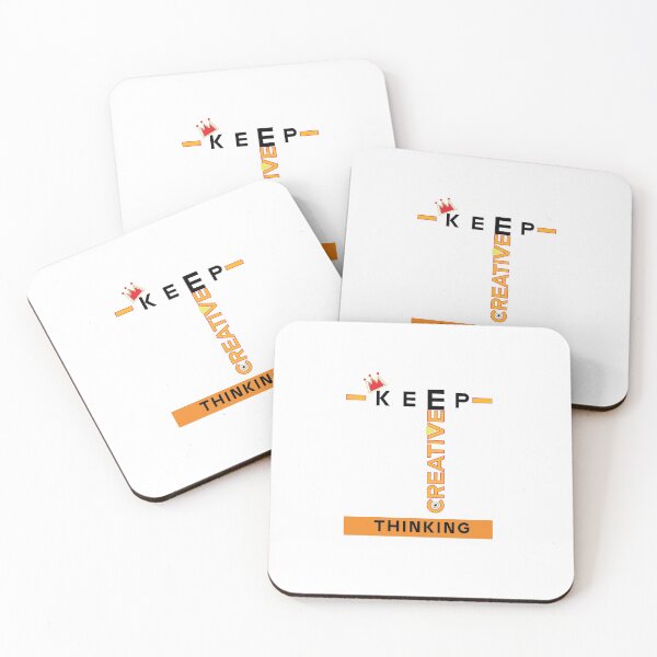 Item preview, Keep creative thinking modern typography t-shirt  designed and sold by KARTICK DUTTA.