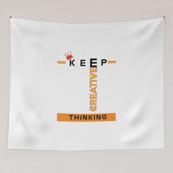 Item preview, Keep creative thinking modern typography t-shirt  designed and sold by KARTICK DUTTA.