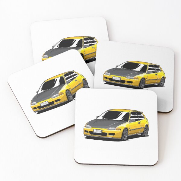 Item preview, JDM Hothatch Yellow Eg6 designed and sold by pjrstudio.