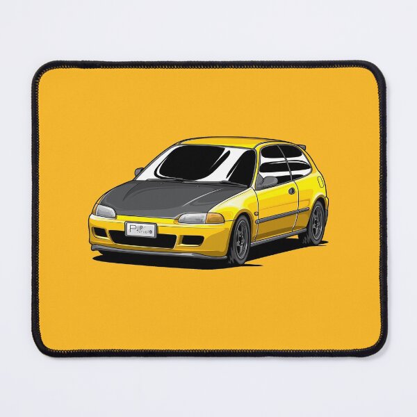 Item preview, JDM Hothatch Yellow Eg6 designed and sold by pjrstudio.