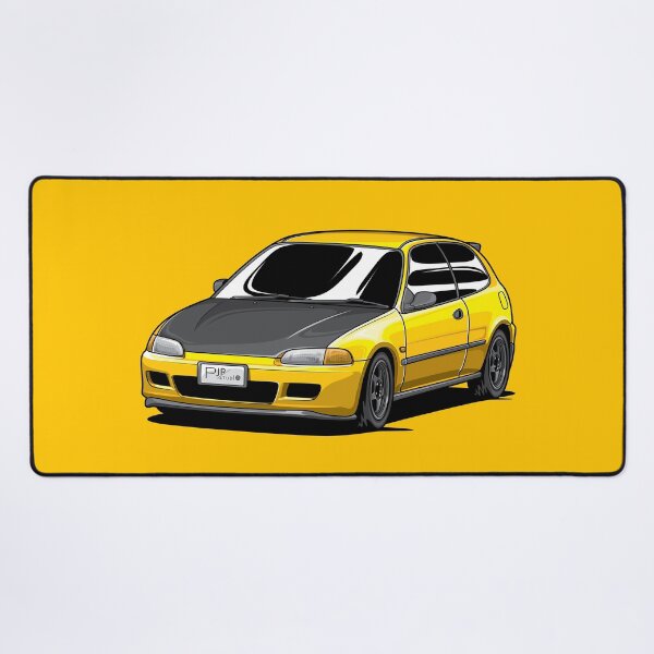 Item preview, JDM Hothatch Yellow Eg6 designed and sold by pjrstudio.