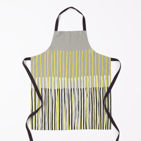 Item preview, Yellow Rising - Abstract Stripes in Yellow, Grey, Black & White designed and sold by micklyn.
