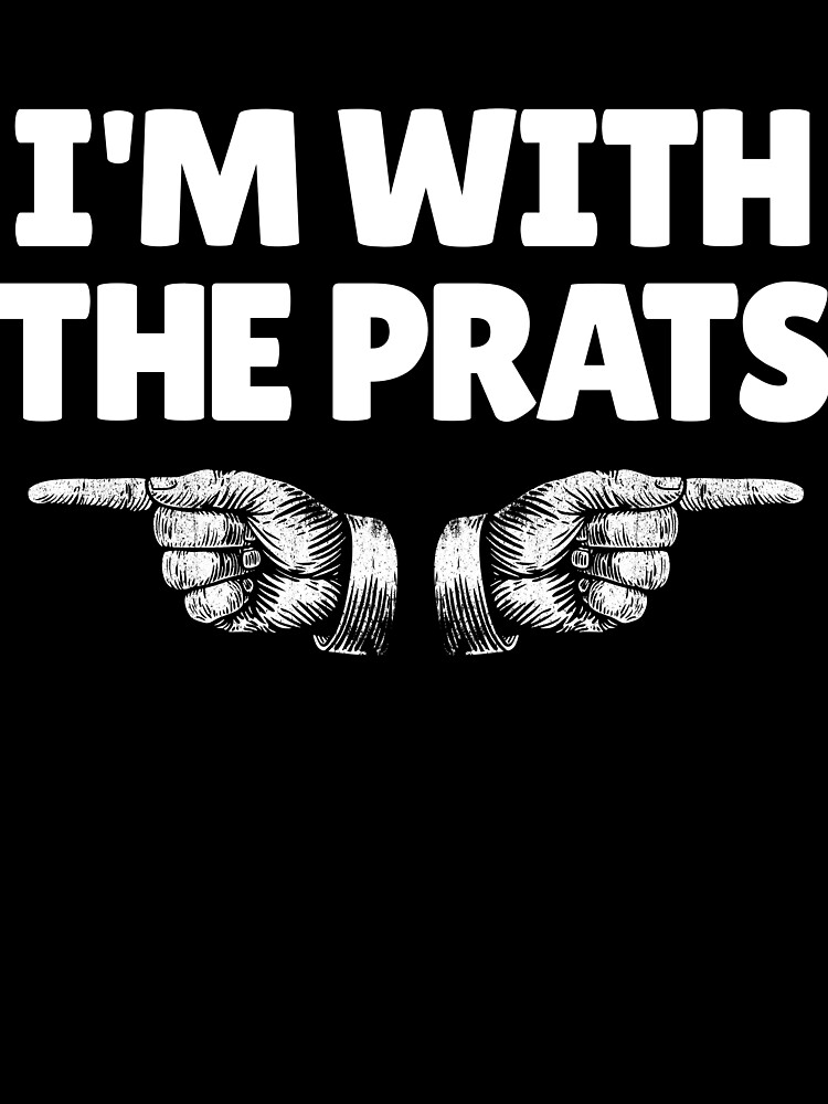 Thumbnail 3 von 3, Tuch, I'm With The Prats British Point Left Right I'm With Stupids Gear designt und verkauft von DynamicDesign.