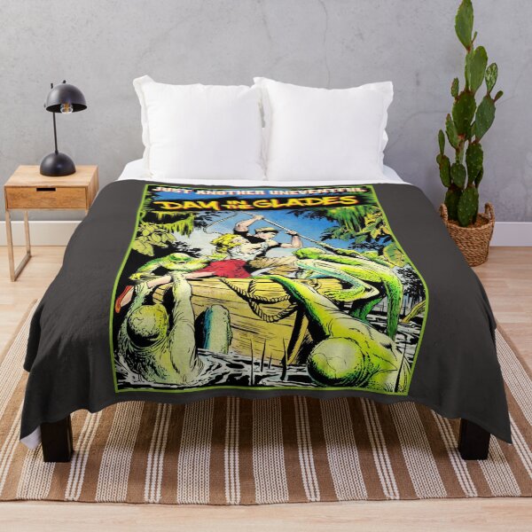 Item preview, Vintage Swamp Monster Retro Horror Poster Florida Everglades Gift designed and sold by TheAplus.