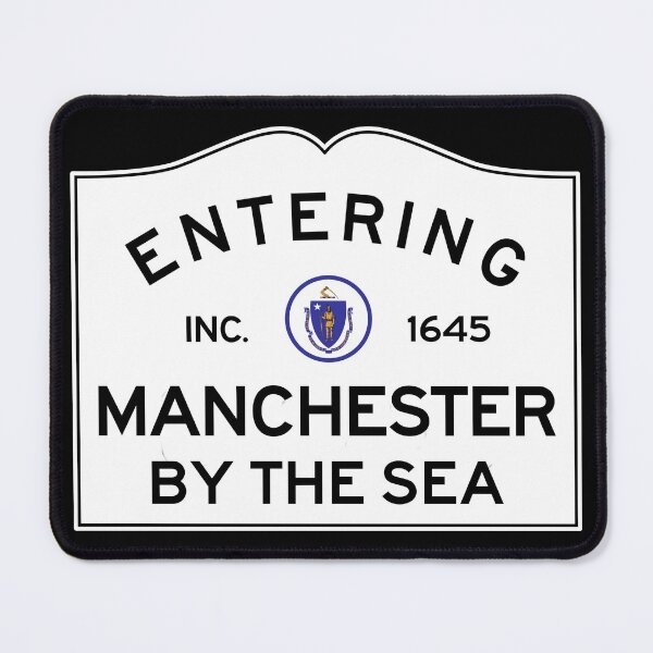 Artikelvorschau, Eintreten in Manchester am Meer - Commonwealth of Massachusetts Road Sign entworfen und verkauft von NewNomads.
