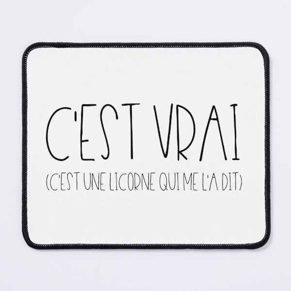 Item preview, C'est vrai, c'est une licorne qui me l'a dit designed and sold by TheLemonBox.
