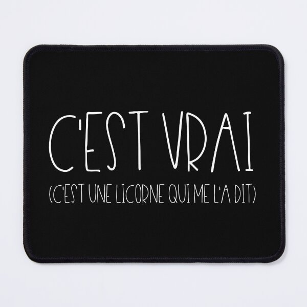 Item preview, C'est vrai, c'est une licorne qui me l'a dit designed and sold by TheLemonBox.