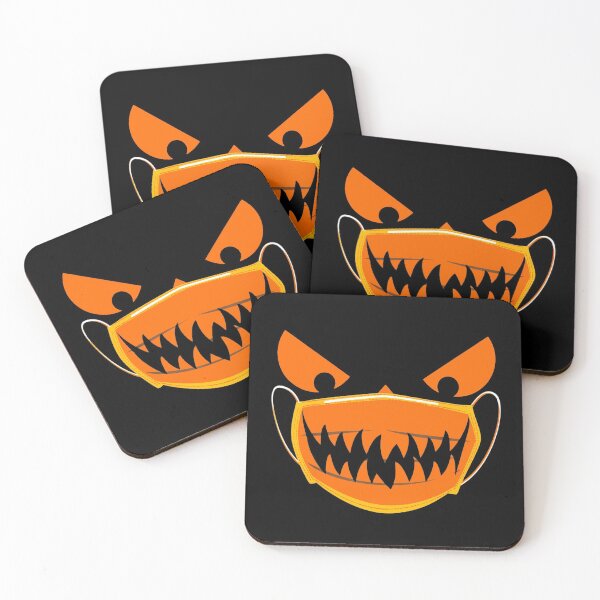 Item preview, Halloween pumpkin scary face with mask for children designed and sold by urban-design.