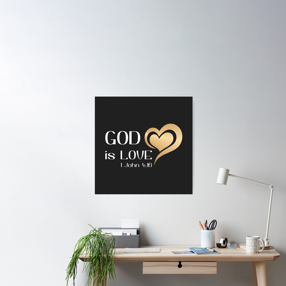 God is Love - 1 John 4:16 - Custom Inspirational Engraved Tumbler