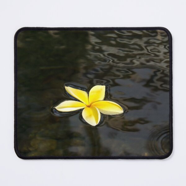 Item preview, Low Key Beauty - Golden Plumeria Blossom in Dark Waters designed and sold by Georgia Mizuleva.