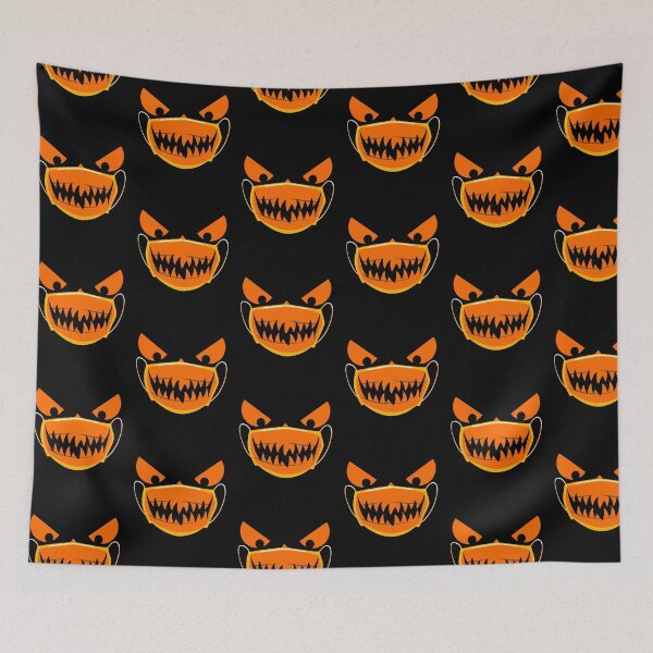 Item preview, Halloween pumpkin face scary face with mask for children designed and sold by urban-design.