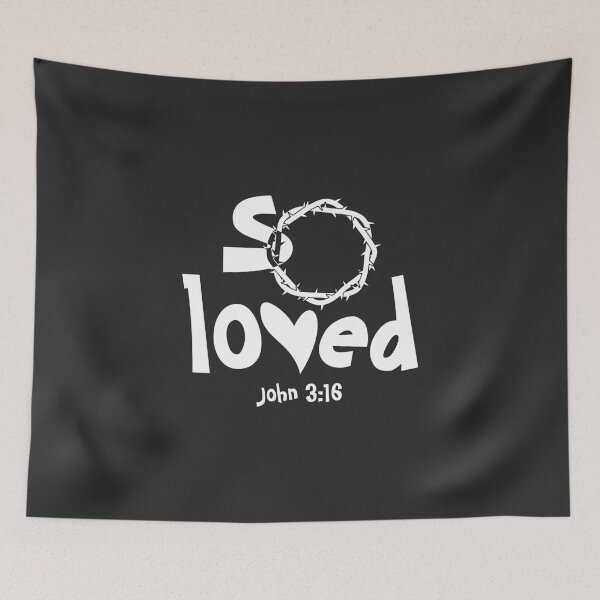 Item preview, Christian Design - So Loved - John 3:16 designed and sold by simplydesignart.