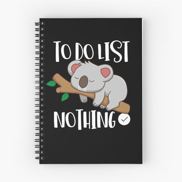 Item preview, Koala To Do List Nothing Sleeping Koala Lover Cute Koala Gear designed and sold by DynamicDesign.