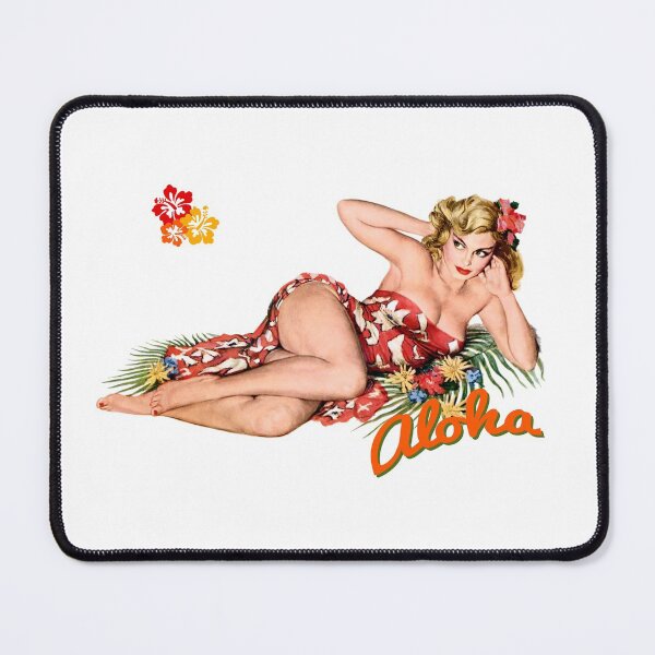 Item preview, Aloha Island Blonde Pinup Girl designed and sold by headpossum.