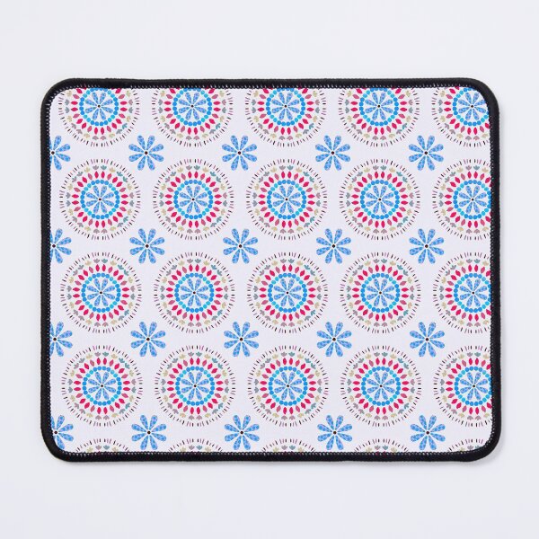 Item preview, Vintage mandala pattern. Red, white, and blue colorful mandalas. designed and sold by Zendays.